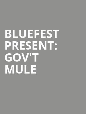 Bluefest Present: Gov't Mule & Kenny Wayne Shepherd Band at Indigo2